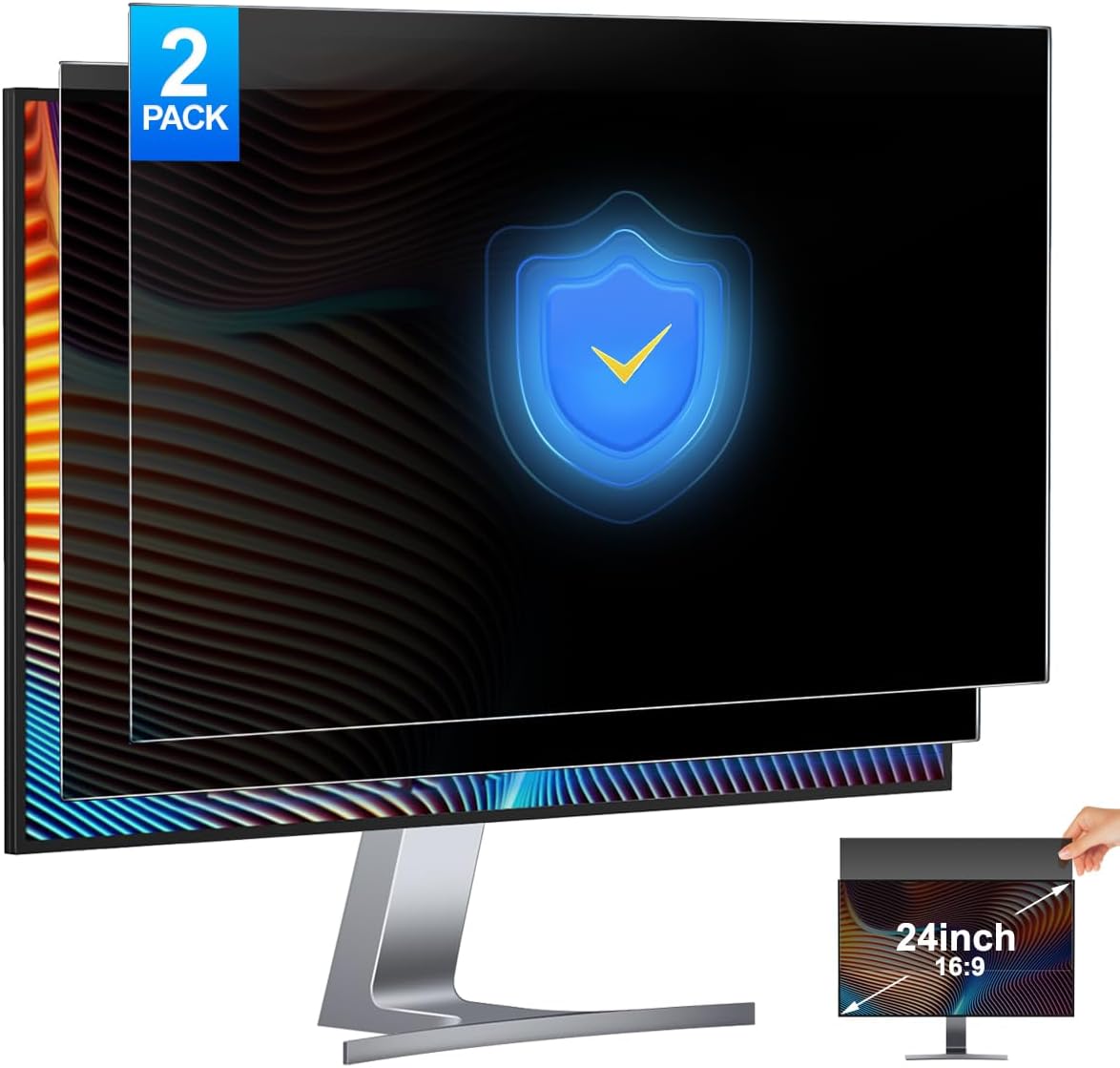 Privacy Filter 2Pack - 2 حزمة 24 بوصة مرشح شاشة