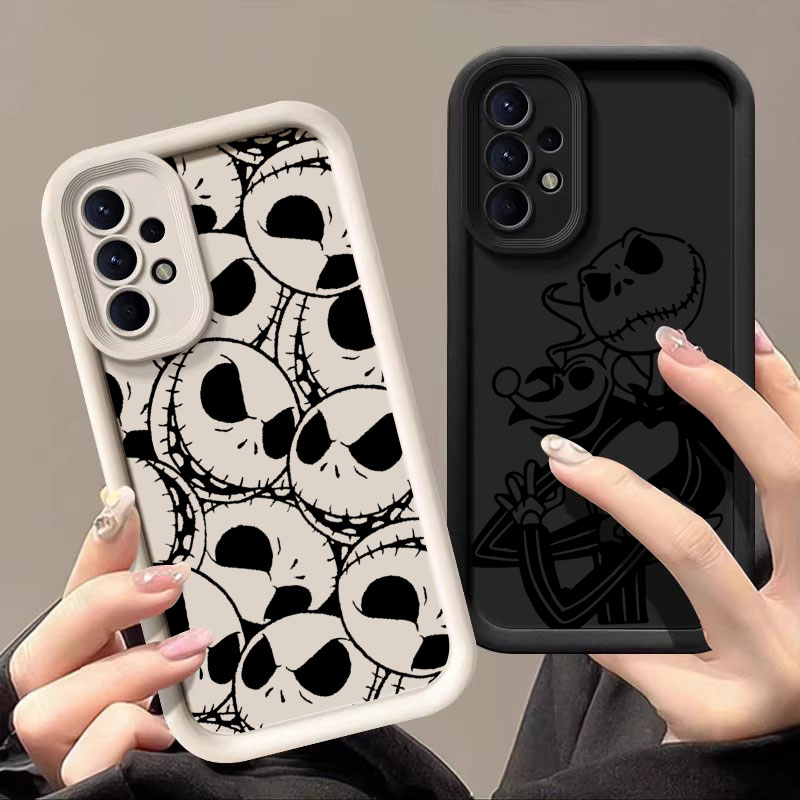 Samsung Galaxy A55 - جراب سيليكون ناعم بتصميم جاك سالي