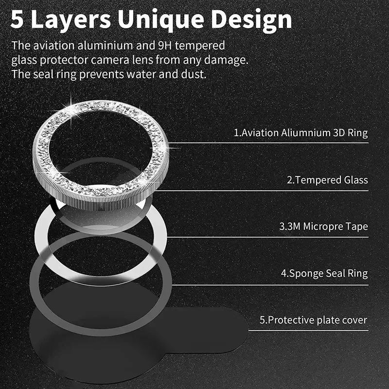 غطاء حماية عدسة الكاميرا المعد - مراجعة Tempered Glass Screen 9H وسعره