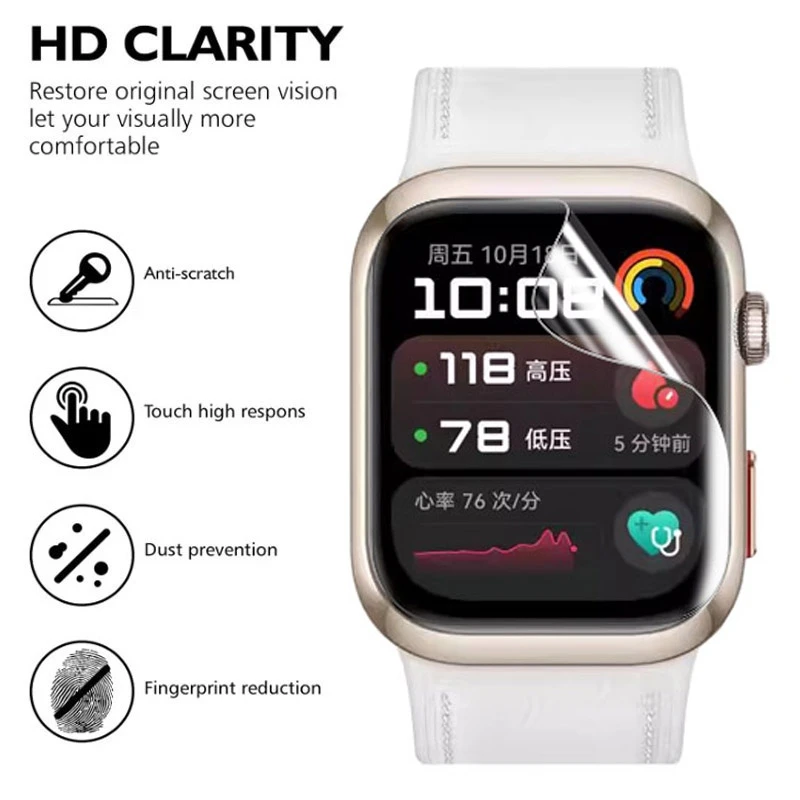 طبقة هيدروجيل من مادة TPU لساع - مراجعة Smartwatch Screen Film وسعره