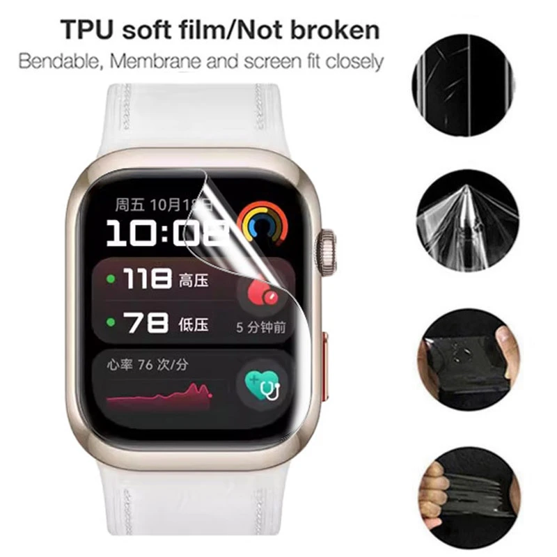 طبقة هيدروجيل من مادة TPU لساع - مراجعة Smartwatch Screen Film وسعره