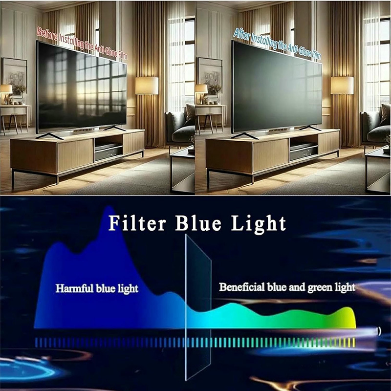 واقي شاشة تلفزيون ريد ستار 48- - مراجعة Anti Blue Light Film وسعره