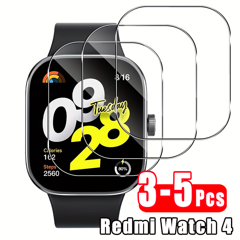 3-5 قطع من الزجاج المقسى الفاخ - مراجعة Smartwatch Screen Film وسعره