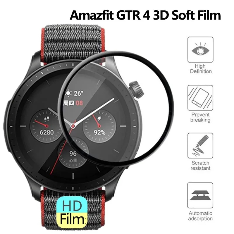 غشاء منحني عالي الدقة مضاد للخ - مراجعة Smartwatch Screen Film وسعره