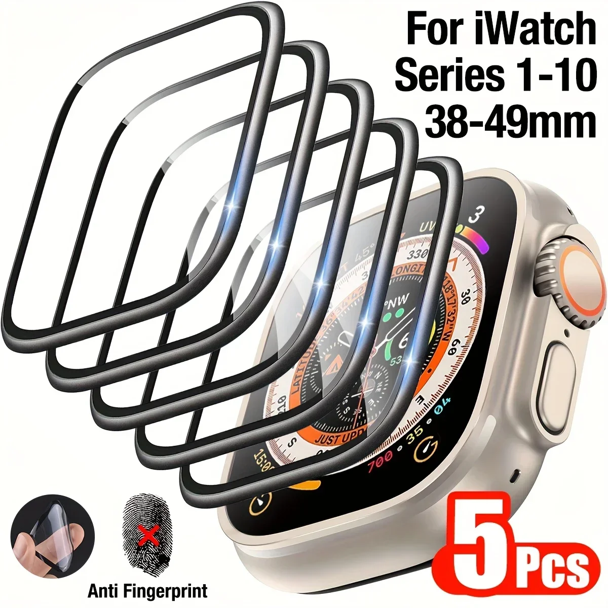 1-5 قطعة فيلم مضاد للخدش لساعة - مراجعة Smartwatch Screen Film وسعره